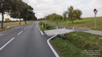 Wegzustand Radweg Wehrheim-Usingen, Hhe Ortsgrenze Wehrheim (Verkehrsfhrung)